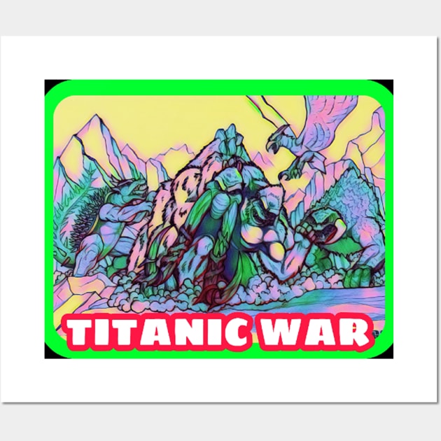 TITANIC WAR : KING KONG RODAN ANGUIRUS BEHEMOTH METHUSELAH Wall Art by Robzilla2000